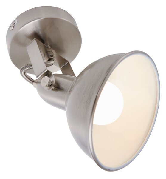 BRILO 2049012 Bodové svítidlo pr. 10 cm 1x E14 40W satén-bílé (starý kód: BRILO 2049-012) - BRILO