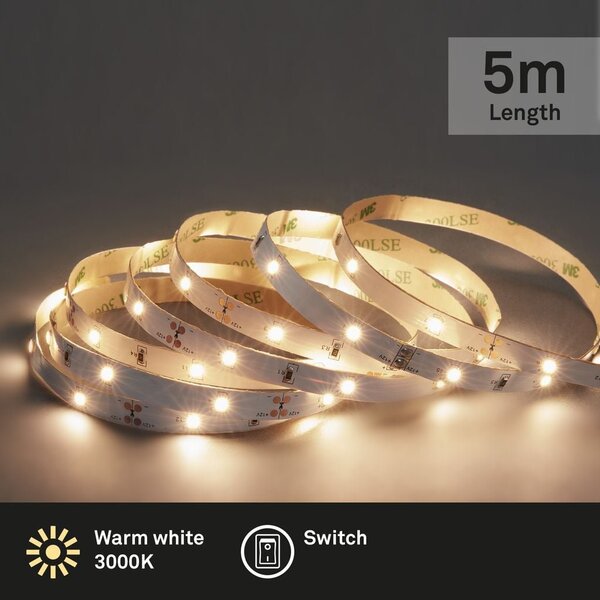 BRILO 2261-150P LED pásek 500 cm 16W 1080lm bílé - BRILO