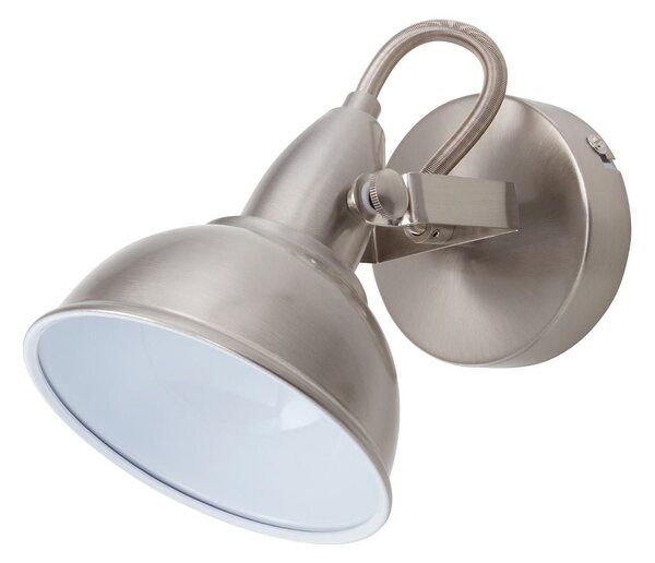 BRILO 2049012 Bodové svítidlo pr. 10 cm 1x E14 40W satén-bílé (starý kód: BRILO 2049-012) - BRILO