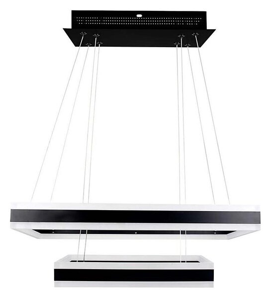 LED Stmívatelný lustr na lanku LED/113W/230V 3000K černá