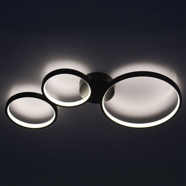 LED Stropní svítidlo FLAMENCO LED/33W/230V 4000K černá