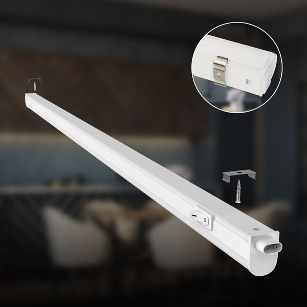 BRILO 2379-106 LED skříňkové svítidlo 87,3 cm 10W 1100lm bílé - BRILO