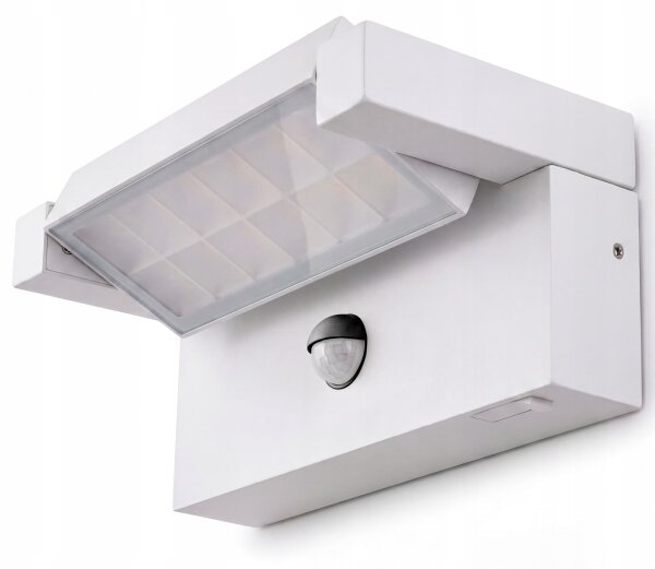 LED Venkovní nástěnné svítidlo se senzorem LED/25W/230V IP54 bílá