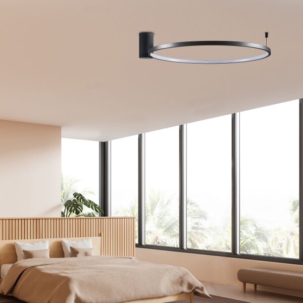 LED Stropní svítidlo NOEMI LED/20W/230V 4000K pr. 50 cm černá