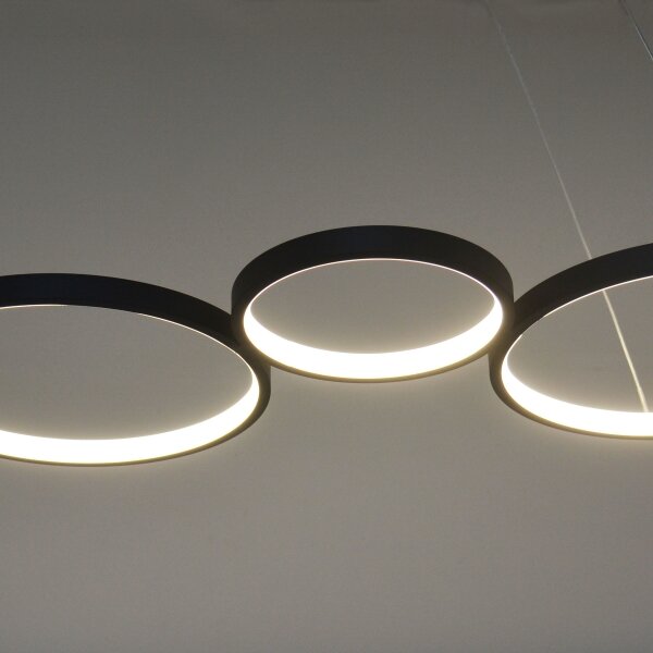 LED Lustr na lanku FLAMENCO LED/42W/230V 4000K černá