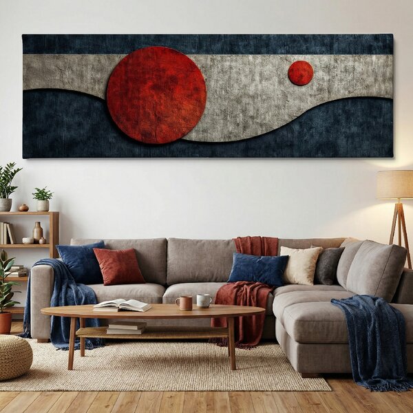 Obraz na plátně - Malý a velký Japonec FeelHappy.cz Velikost obrazu (šířka x výška): 60 x 20 cm