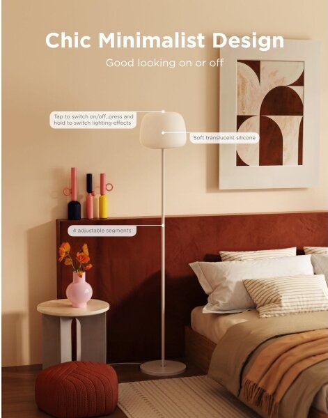 Govee - LED RGBICWW Stm stojací lampa LANTERN MATTER LED/24W/230V Wi-Fi 160 cm