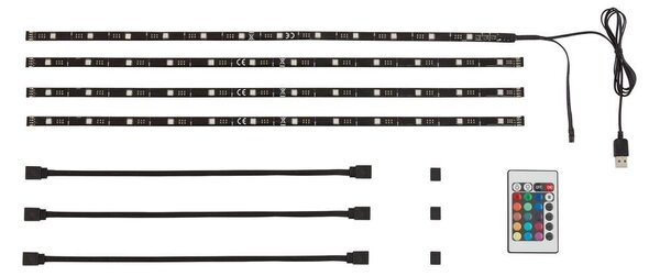 BRILO 2353-024 USB LED pásek 50 cm černá - BRILO