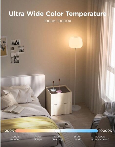 Govee - LED RGBICWW Stm stojací lampa LANTERN MATTER LED/24W/230V Wi-Fi 160 cm