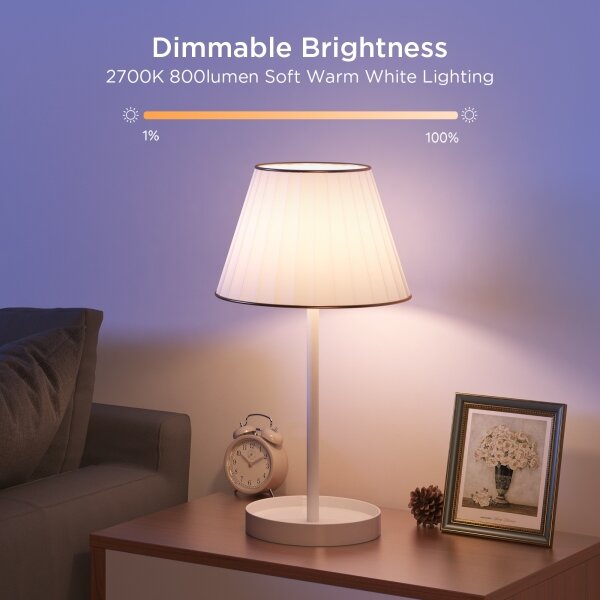 Govee -SADA 2x LED Stmívatelná žárovka Smart MATTER E27/9W/230V 2700-6500K Wi-Fi