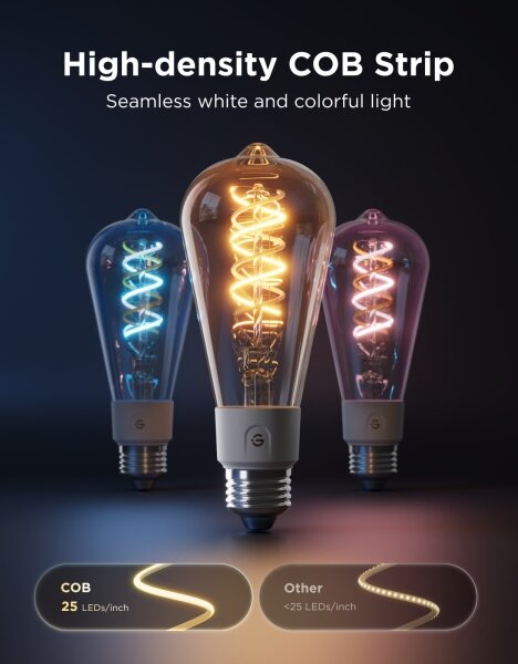 Govee-SADA 2xLED RGBWW St žárovka Smart MATTER ST64 E27/5W/230V 2700-6500K Wi-Fi