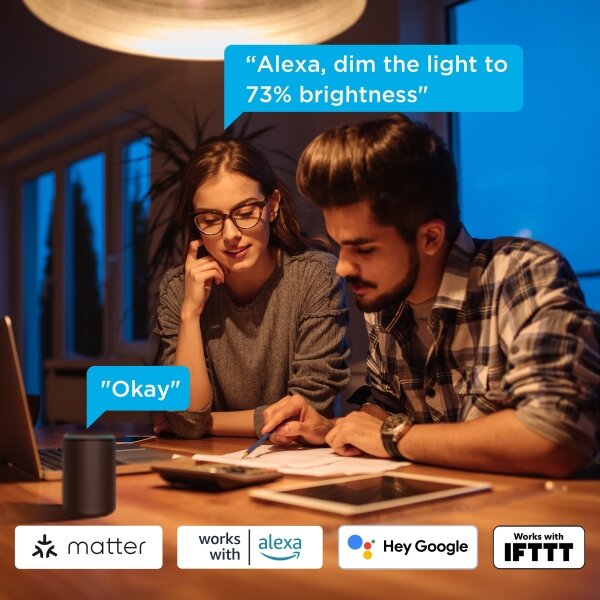 Govee -SADA 2x LED Stmívatelná žárovka Smart MATTER E27/9W/230V 2700-6500K Wi-Fi