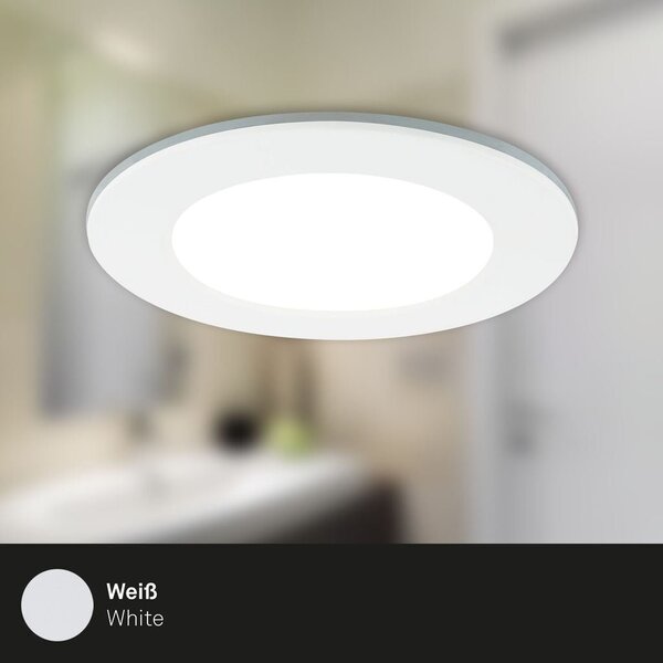 BRI 7034-036 CCT LED vestavná svítidla sada, pr.9,2 cm, 3x LED, 4,8 W, 450 lm, bílé - BRILONER