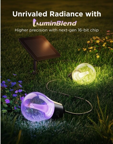 Govee - LED RGBICW Solární řetěz 8xLED/6W/5V Wi-Fi Matter IP67