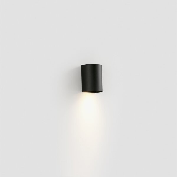 FARO 40523 - Nástěnné svítidlo SOLE 1xGU10/8W/230V černá kulatý