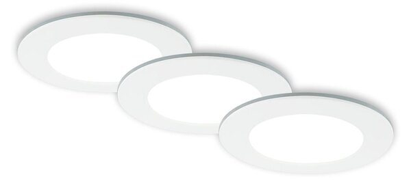 BRI 7034-036 CCT LED vestavná svítidla sada, pr.9,2 cm, 3x LED, 4,8 W, 450 lm, bílé - BRILONER
