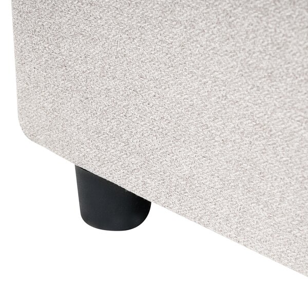Postel s úložnými zásuvkami bez čela Tkanina PRADES 140 x 200 cm Světle béžová