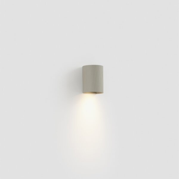 FARO 40528 - Nástěnné svítidlo SOLE 1xGU10/8W/230V šedá vroubkovaná kulatý