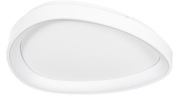 LED stropní svítidlo Triangulo, bílé, 42 cm, 3stupňové stmívatelné – Lindby Lindby, Triangulo, stmívatelné, Bílá, Obývací pokoj, Plast, Moderní