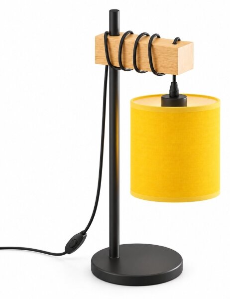 BRILAGI - Stolní lampa NUBILA 1xE27/40W/230V hnědá/černá/žlutá