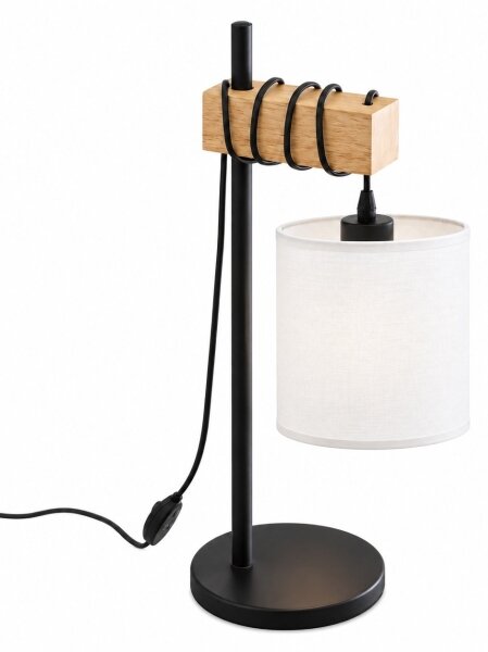 BRILAGI - Stolní lampa NUBILA 1xE27/40W/230V hnědá/černá/bílá