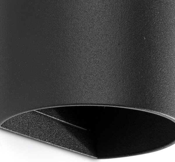 FARO 40539 - Nástěnné svítidlo SOLE 2xGU10/8W/230V černá kulatý