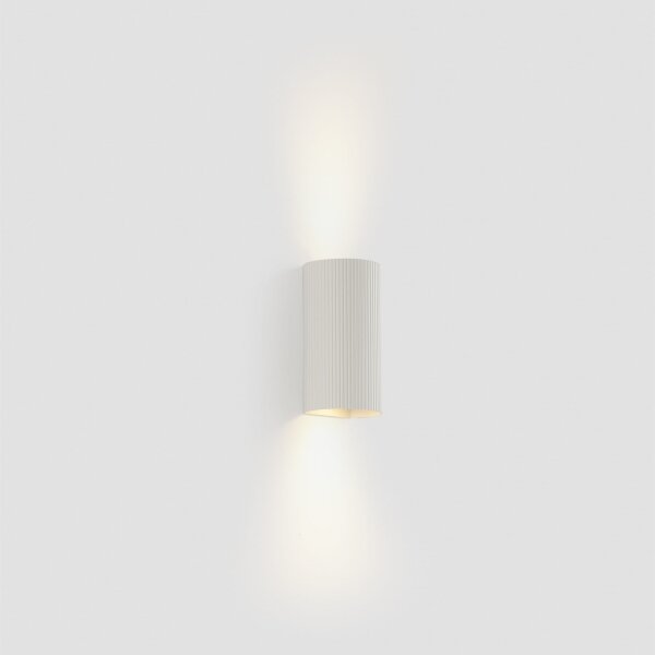 FARO 40542 - Nástěnné svítidlo SOLE 2xGU10/8W/230V bílá vroubkovaná kulatý