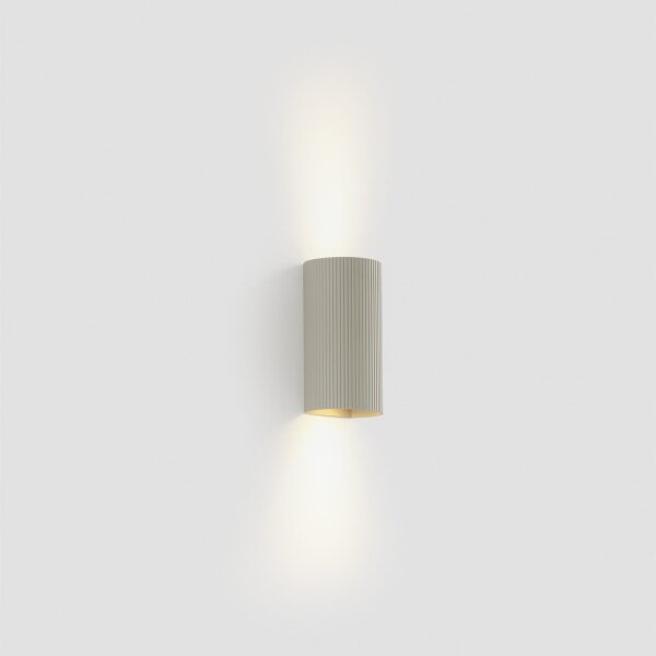 FARO 40544 - Nástěnné svítidlo SOLE 2xGU10/8W/230V šedá vroubkovaná kulatý