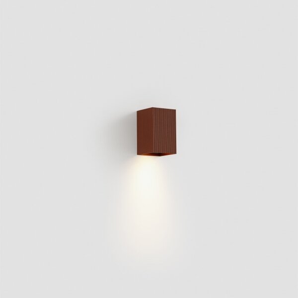 FARO 40537 - Nástěnné svítidlo SOLE 1xGU10/8W/230V cihlová vroubkovaná hranatý