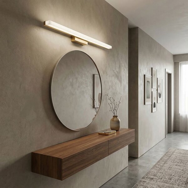Toolight Toolight, LED nástěnné svítidlo 80cm, 13W, 4000K, 1000lm, APP1853-1W, zlatá matná, OSW-66007