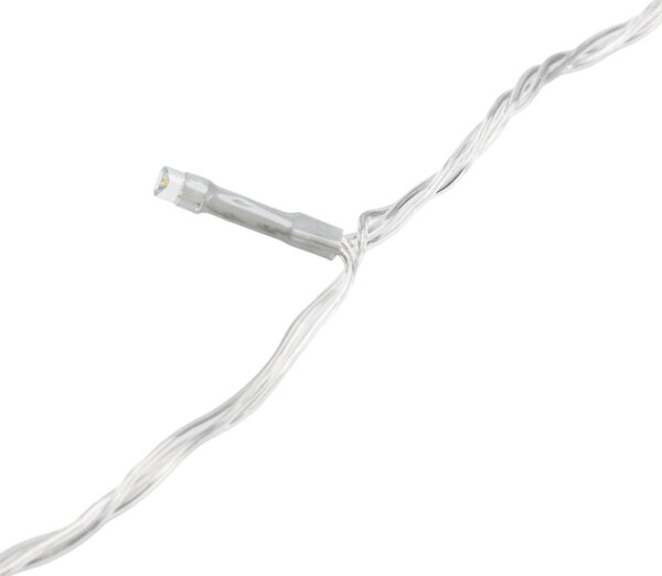 Aigostar-LED Venkovní vánoční řetěz 200xLED/8 funkcí 4xAA 20m IP44 studená bílá