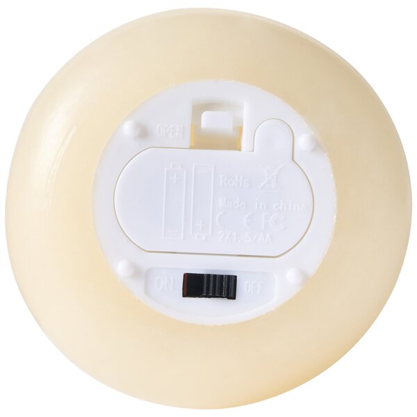 Sada 3 LED svíček ETERNIS 5/8/11 cm Krémově bílá