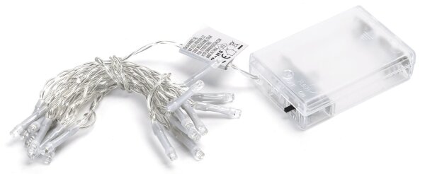 Aigostar - LED Vánoční řetěz 20xLED/3xAA 2,3m studená bílá