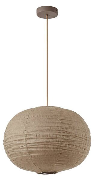 Závěsná svítidlo Lindby, Autumn, stmívatelné, Šedá, Obývací pokoj, Tkanina / Textil, Skandinávský
