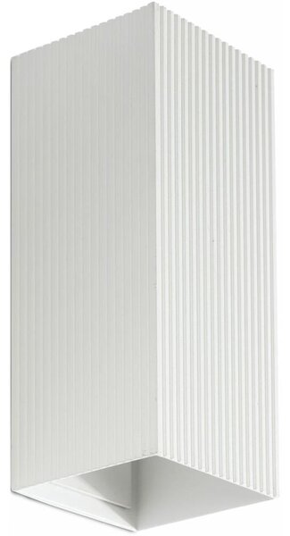 FARO 40565 - Nástěnné svítidlo SOLE 2xGU10/8W/230V bílá vroubkovaná hranatý