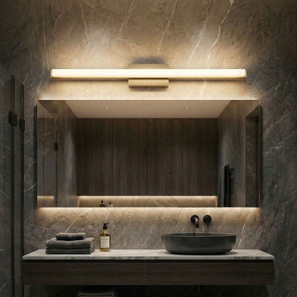 Toolight Toolight, LED nástěnné svítidlo 80cm, 13W, 4000K, 1000lm, APP1853-1W, zlatá matná, OSW-66007
