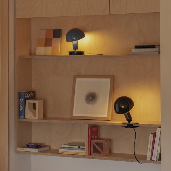 FARO 56100 - Stolní lampa s klipem 2v1 BELA 1xE27/15W/230V černá
