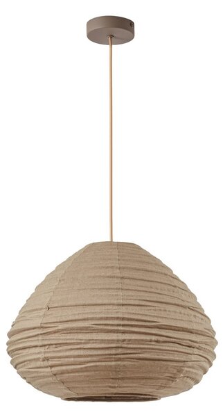 Závěsná svítidlo Lindby, Autumn, stmívatelné, Šedá, Obývací pokoj, Tkanina / Textil, Skandinávský