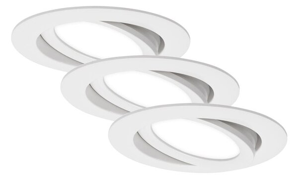 BRI 7114436 3ks sada LED vestavné svítidlo, pr. 10,6 cm, 7 W, bílé (starý kód: BRI 7114-436) - BRILONER