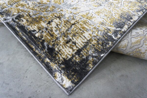Berfin Dywany, Kusový koberec Zara 9630 Yellow Grey, 120x180, žlutá, kancelář