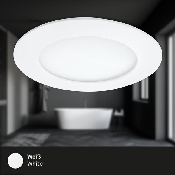 BRI 7284036 3ks sada LED vestavné svítidlo, pr. 12 cm, 6,4 W, bílé (starý kód: BRI 7284-036) - BRILONER