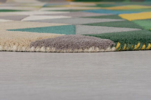 Flair Rugs 120x170 cm Ručně všívaný kusový koberec Illusion Prism Green/Multi, vícebarevná, ložnice