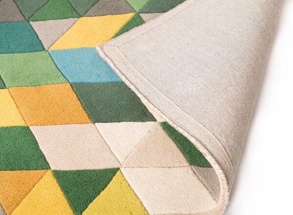 Flair Rugs 120x170 cm Ručně všívaný kusový koberec Illusion Prism Green/Multi, vícebarevná, ložnice
