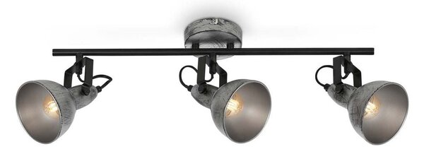 BRILO 2049034 Bodové svítidlo pr. 10 cm 3x E14 max. 40W antická stříbrná (starý kód: BRILO 2049-034) - BRILO