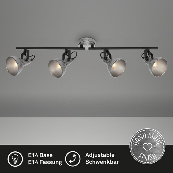 BRILO 2049044 Bodové svítidlo 79,5 cm 4x E14 max. 40W antická stříbrná (starý kód: BRILO 2049-044) - BRILO