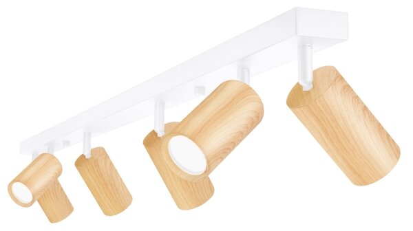 Brilagi - Bodové svítidlo SELE 6xGU10/30W/230V bílá/dekor dubu