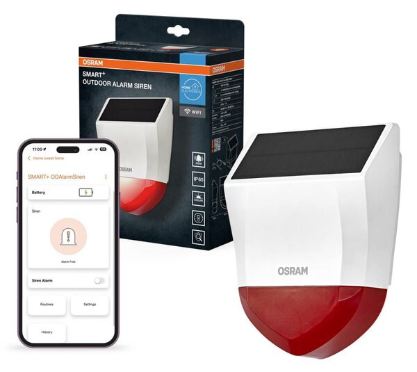 Osram - Venkovní solární alarm SMART+ 5V IP65 Wi-Fi