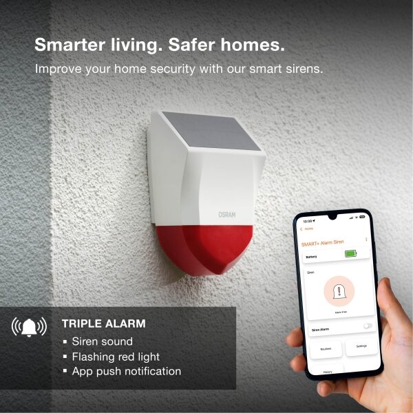 Osram - Venkovní solární alarm SMART+ 5V IP65 Wi-Fi