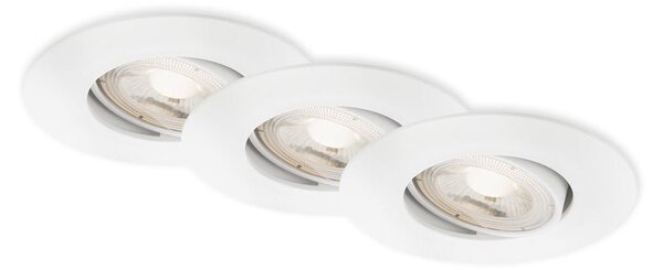 BRI 7602036 LED vestavné svítidlo 4,4 cm 3x 4,9 W 480lm bílé - BRILONER