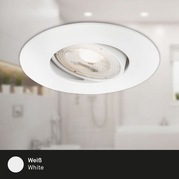 BRI 7602036 LED vestavné svítidlo 4,4 cm 3x 4,9 W 480lm bílé - BRILONER